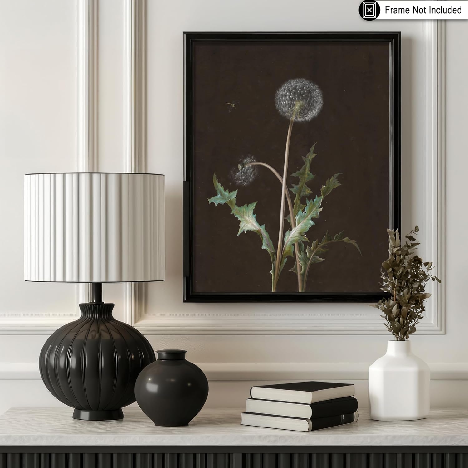 Poster Master Floral Poster - Vintage Dandelion Wildflower Print - Unique Wall Decor Gift for Home, Living Room, Kitchen, Office, Bedroom, Bathroom - 19th Century Artwork, 24x32 Unframed Wall Art