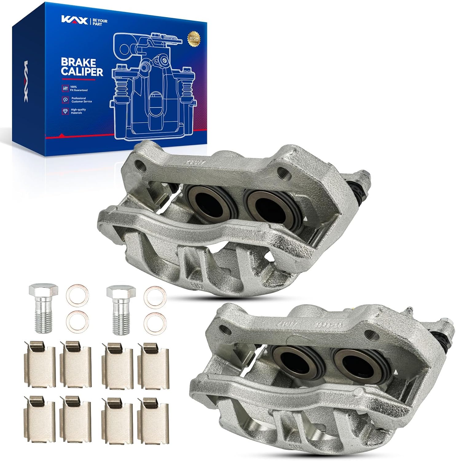 KAX Front Disc Brake Caliper Assembly (Pair) for Ford F-150