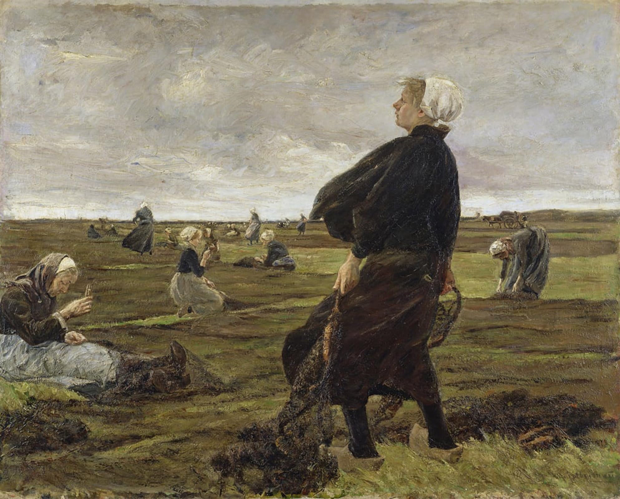 ARTXLXXBN Famous Art Print Poster Vintage Wall Art Repairing by Max Liebermann Canvas Art Poster for Home Decor 60x90cm