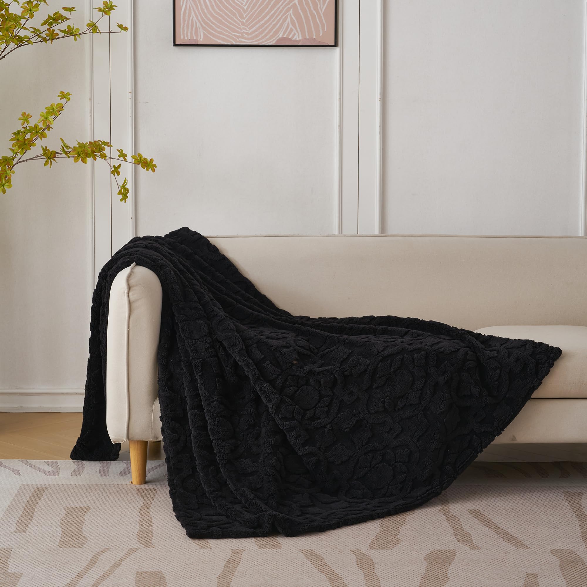 Amazon.com: KORBLISS Home Fleece Throw Blanket for Couch, Bed, TV
