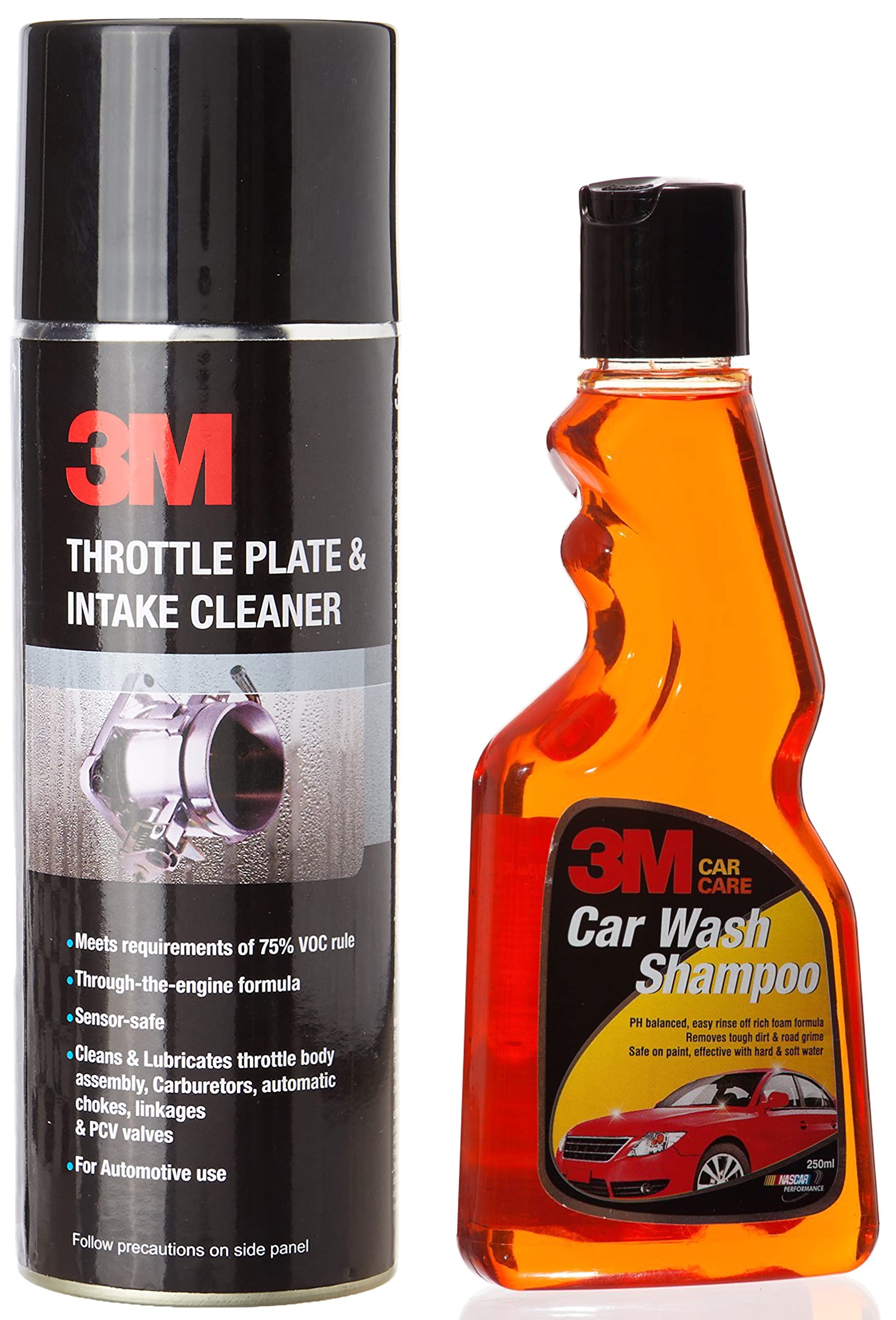 3M Throttle Plate & Intake Cleaner (325 g, Amber) & Car Care Car Wash Shampoo, 250ml-picture-39