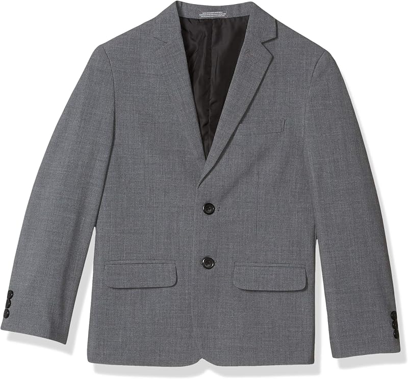 Van Heusen Boys' Adaptive Flex Stretch Suit Jacket, Faux Buttons & Velcro Closure