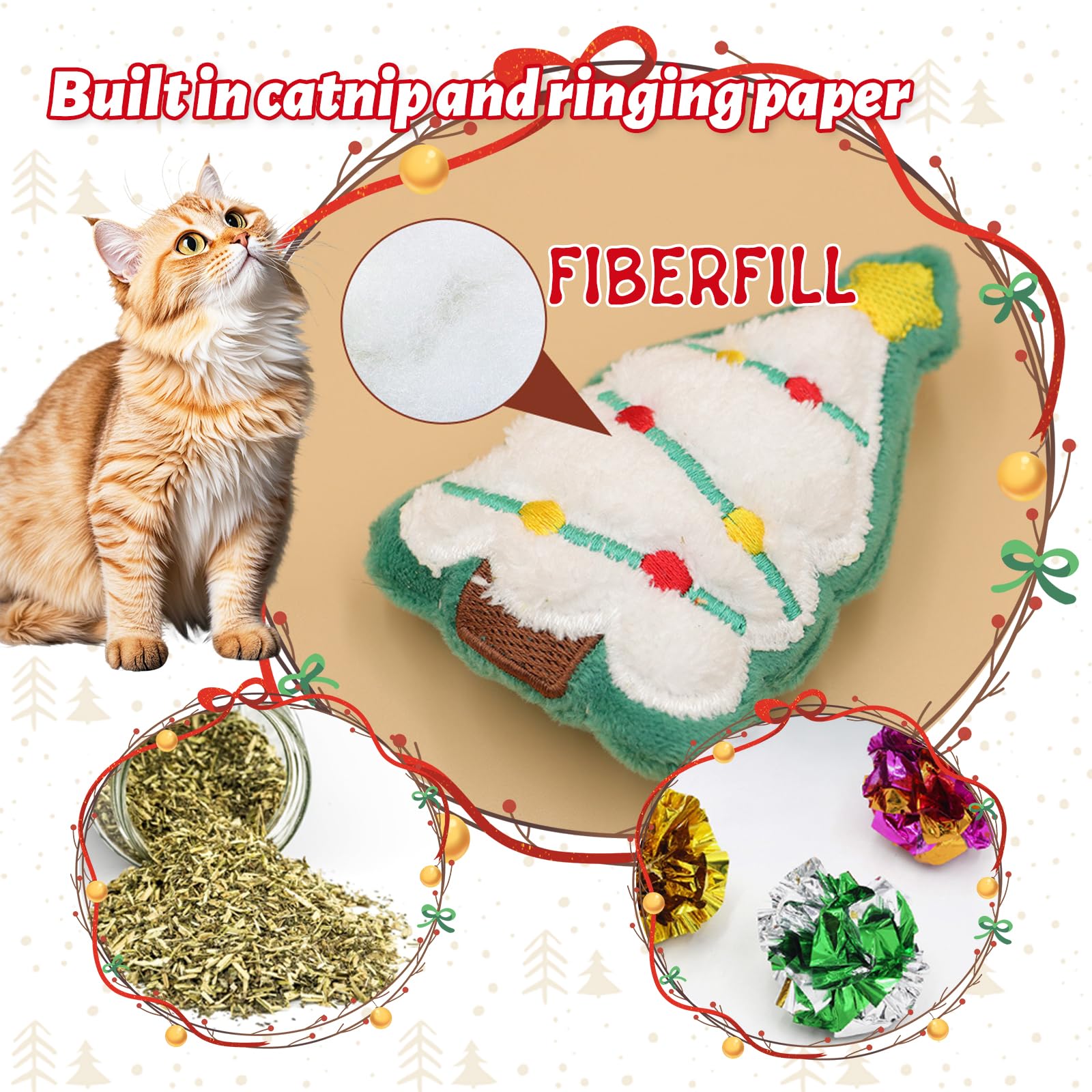 Giocattoli Per Gatti,14 Confezioni Giocattoli Con Erba Gatta