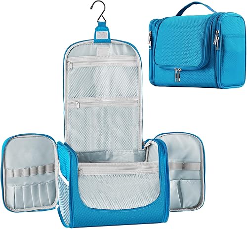 Bolso de aseo personal para colgar, de gran capacidad para hombres y mujeres, portátil, impermeable, bolsa de ducha de baño, ligera, bolsa de