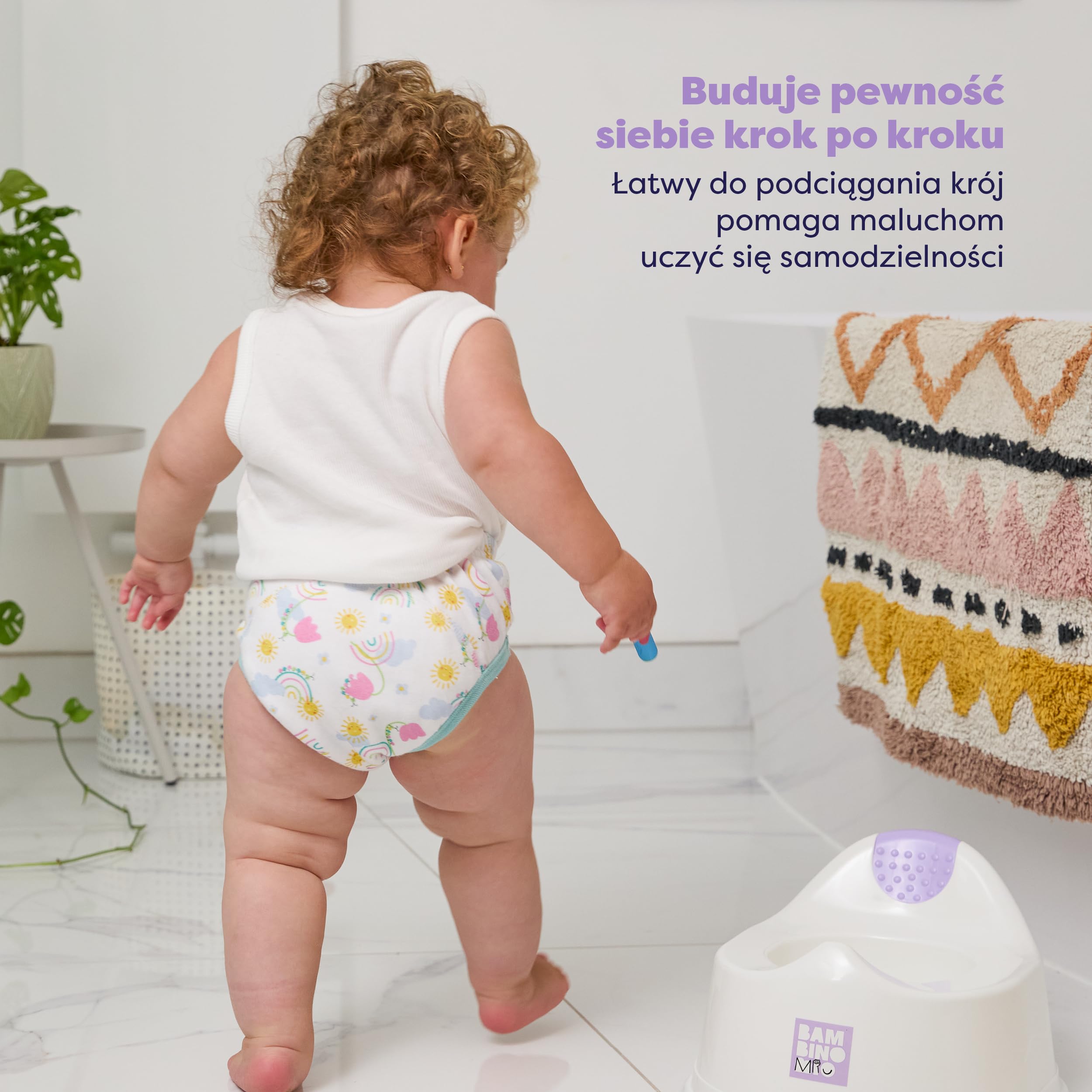 5 sztuki, Wielorazowe majtki treningowe dla niemowląt i małych dzieci