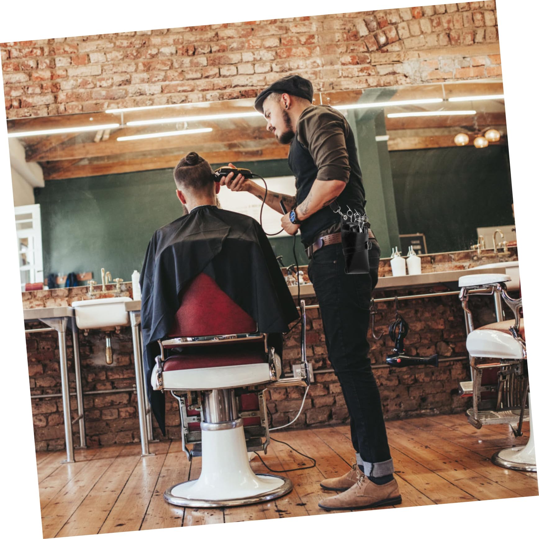 Gogogmee Scissor Shear Bag for Barbers Hair Stylist Accessories Hairdressing Tool Pouch