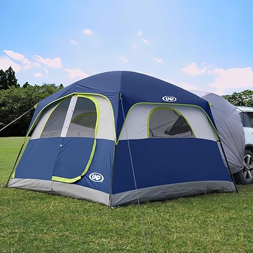 UNP Tienda de campaña SUV para campamento, tienda de campaña SUV para 6 personas, fácil de instalar con lluvia, 10 x 9 x 78 pulgadas de alto