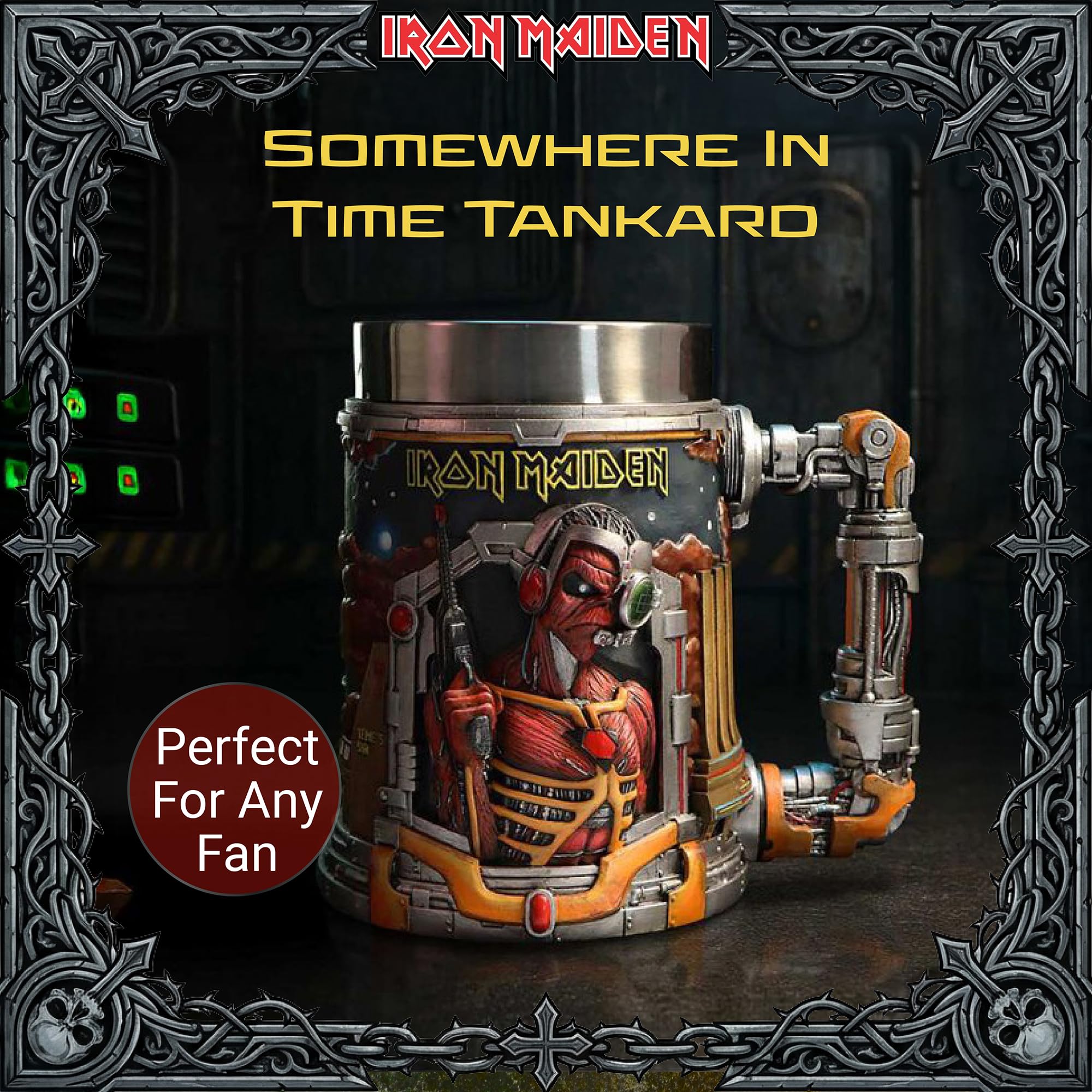 Amazon.com | Nemesis Now Iron Maiden Somewhere In Time Tankard