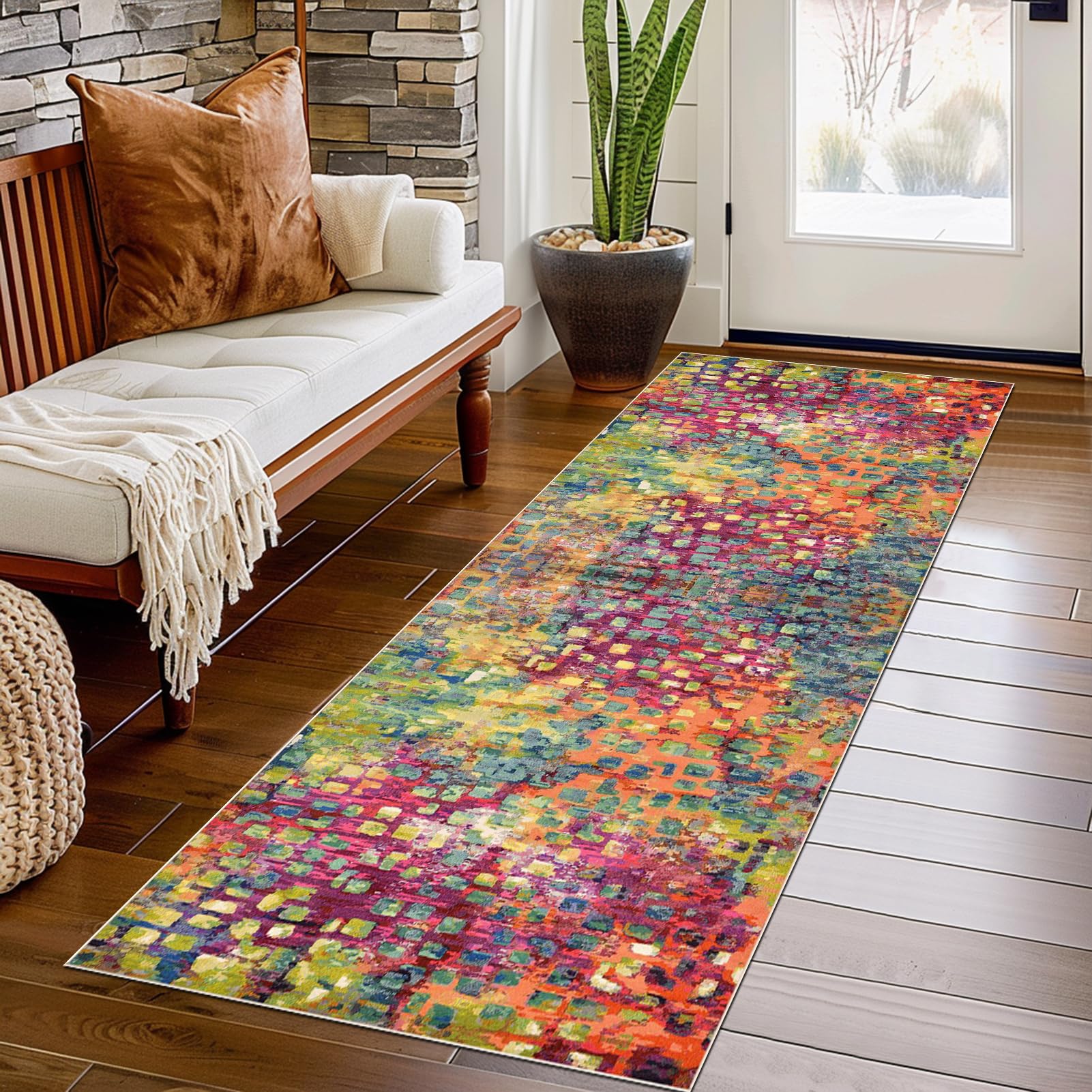 Non-Slip Large Area Rug - Living Room, Bedroom, Hall Runner, Modern Anti-Slip Carpet