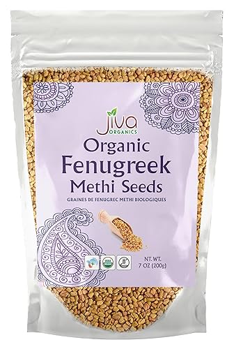 Jiva fenogreco orgánico USDA 7 onzas casi 12 libra