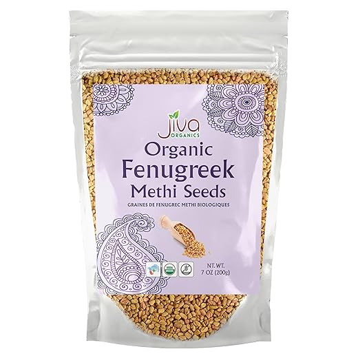 Jiva Organic Fenugreek Seeds, 7 oz Pack