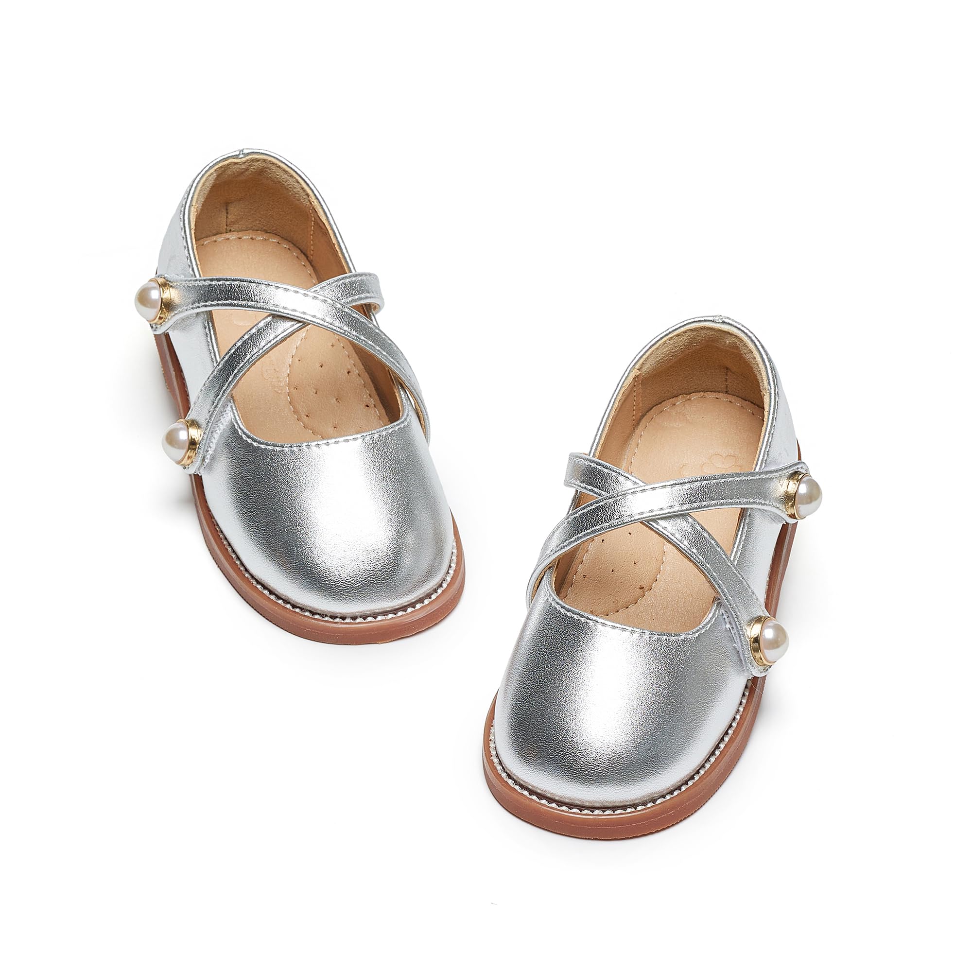 Flaryzone Toddler Girls Mary Jane School Uniform Oxfords Dress Shoes Flats