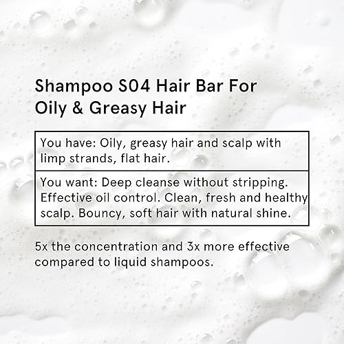 Miniatura 2 de Barra de champú para cabello graso, sin sulfato, natural, ecológico, sostenible, cero residuos, 3.53 onzas (paquete de 1, hasta 75 usos)