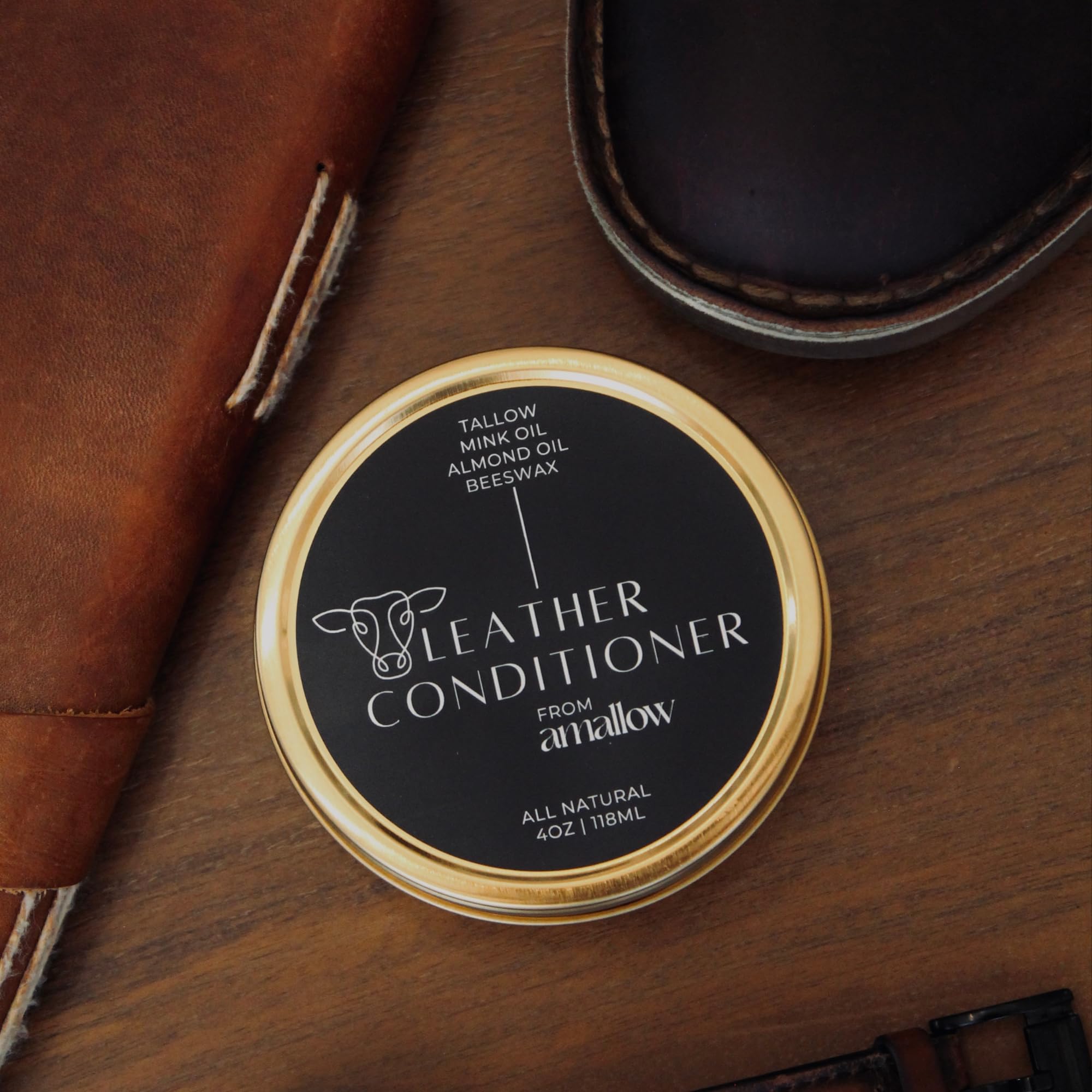 Amazon.com: All Natural Leather Conditioner Balm - Made with Mink
