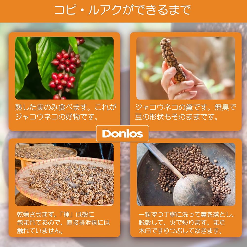 Amazon | Donlos Coffee コピルアク 100g 粉 パウダー