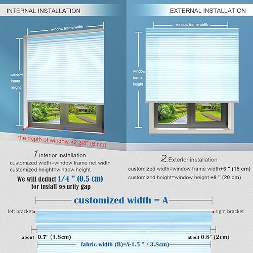 Miniatura 6 de TIPIACE Persianas motorizadas recargables, opacas, de tela gruesa, impermeable, compatible con Alexa Google a través de Hub (blanco puro)