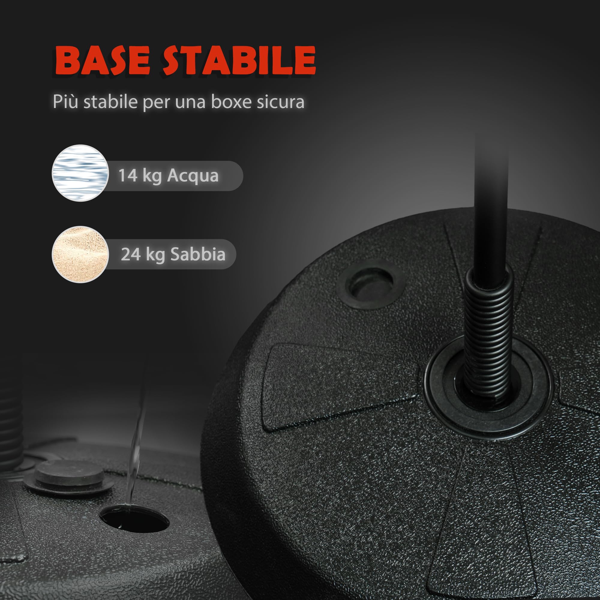 AIYAPLAY Set Punching Ball da Terra per Bambini con Guantoni, Pungiball Boxe con Altezza Regolabile da 122.5-147 cm, Età 5-10 Anni, Rosso
