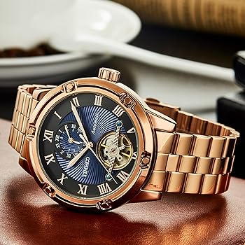 Amazon.co.jp: TIME100 腕時計 機械式 ステンレスベルト