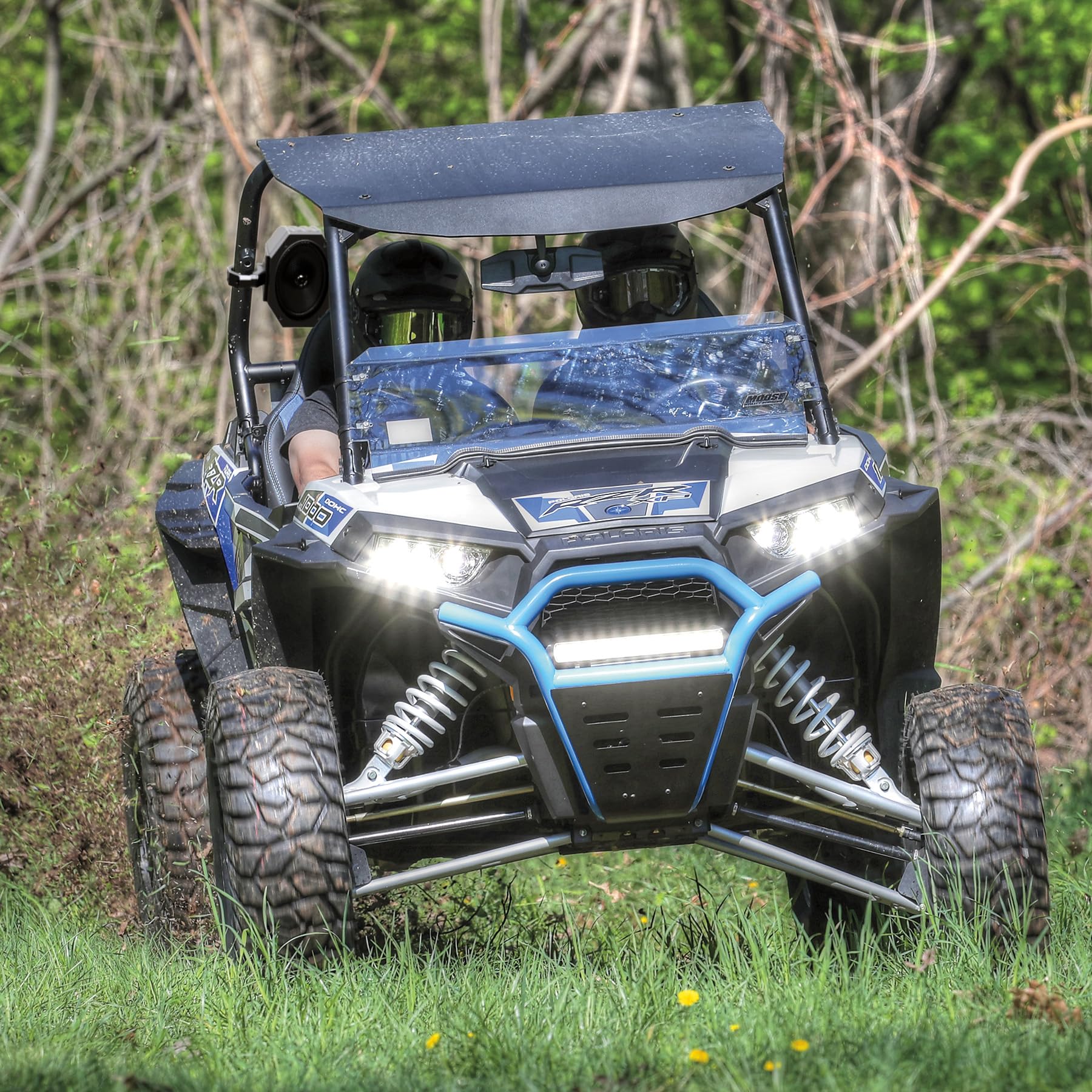Metrix Audio UTV1 Kit complet audio universel UTV 150 W avec récepteur Bluetooth, amplificateur 150 W et haut-parleurs UTV 12,7 x 17,8 cm UTV-1