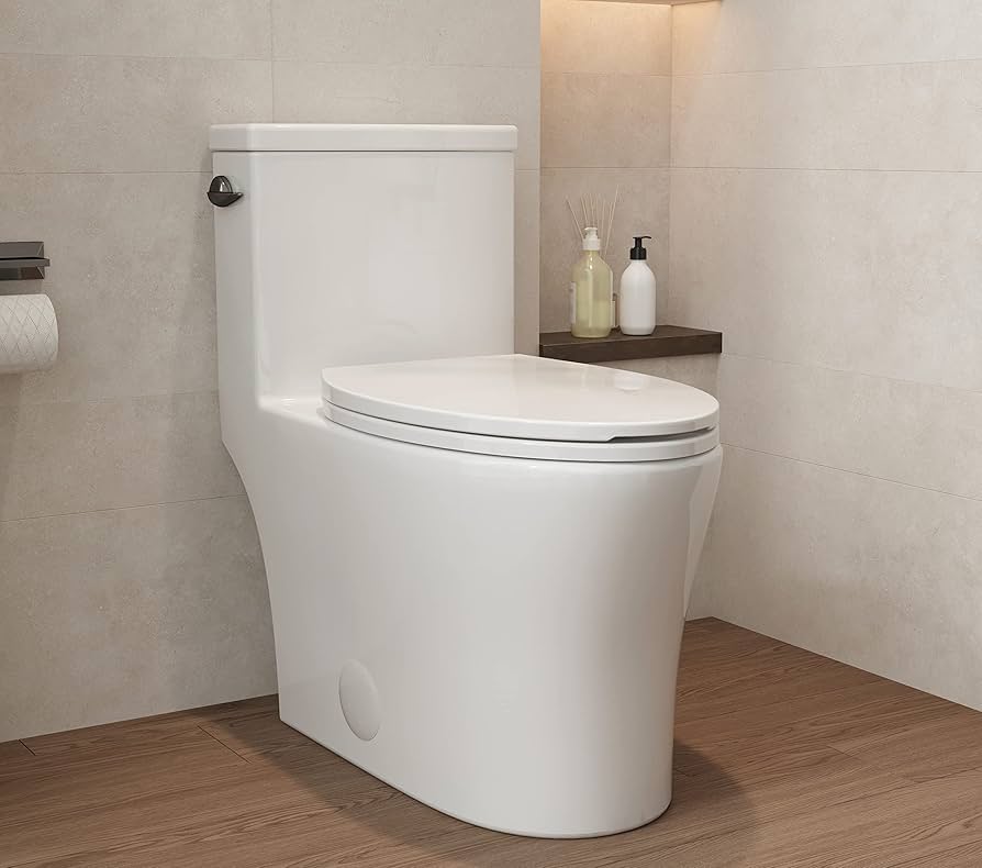 K&K♡ KK KE KING 24'' Depth Compact One Piece Toilet, Quiet Dual