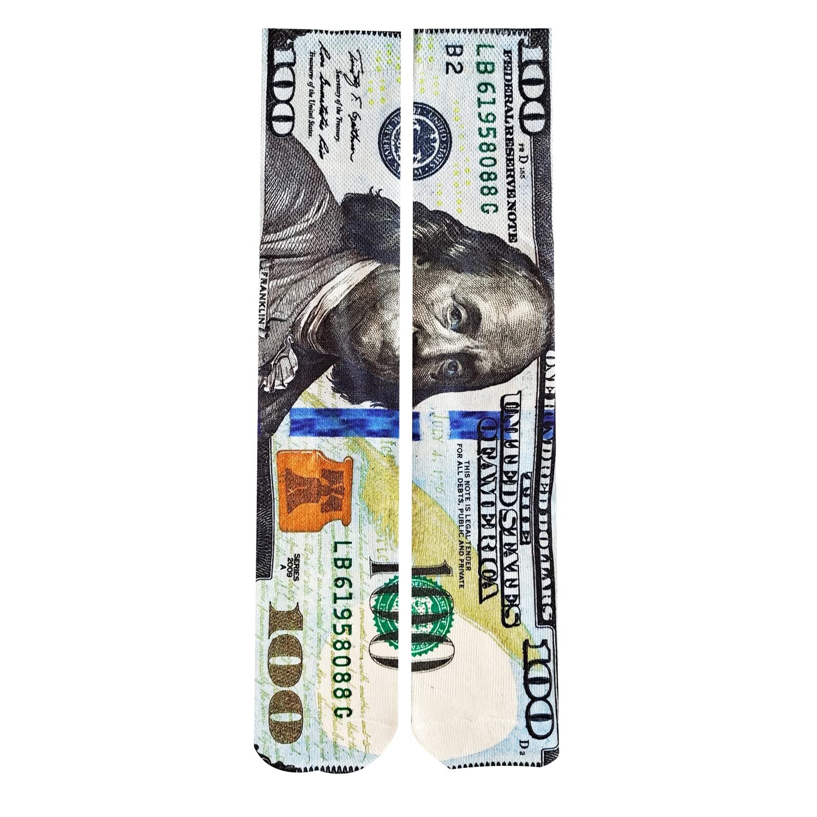 KACOLOR Mens Crazy Funny Cool 3D Print Pattern Novelty Crew Tube Socks