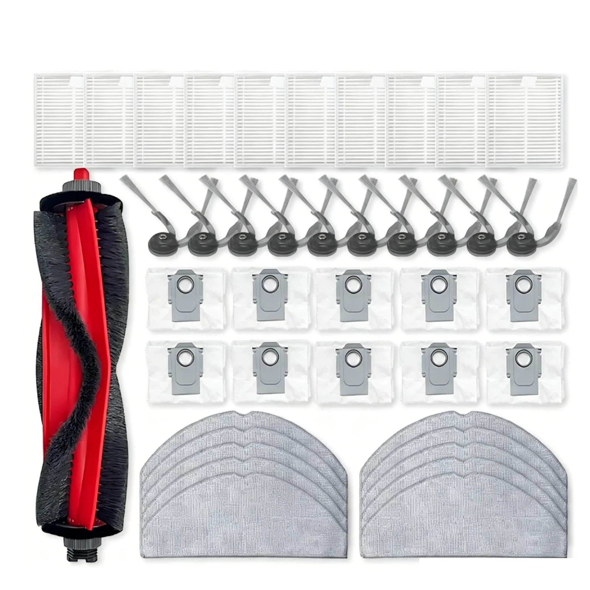 Shiketong Robot vacuum replacement parts, Compatible For Roborock Q7 M5 / Q7 M5+ / Q7 L5 / Q7 L5+ / Q7 TF / Q7 TF+ / Q7B / Q7T+ Robotic Vacuum Cleaner Spare Parts(41pcs)