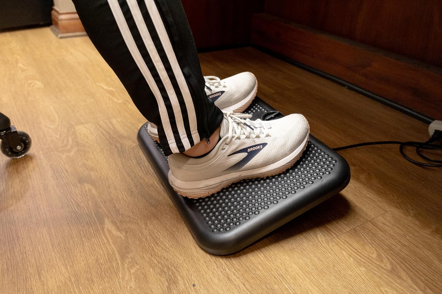 Cozy Products Toasty Toes Foot Warmer, Ergonomic Heated Footrest with 3 Adjustable Positions and 2 Heat Settings, Portable Space Heater, 105 Watts, Black, 12" x 18" x 5" - Image 2