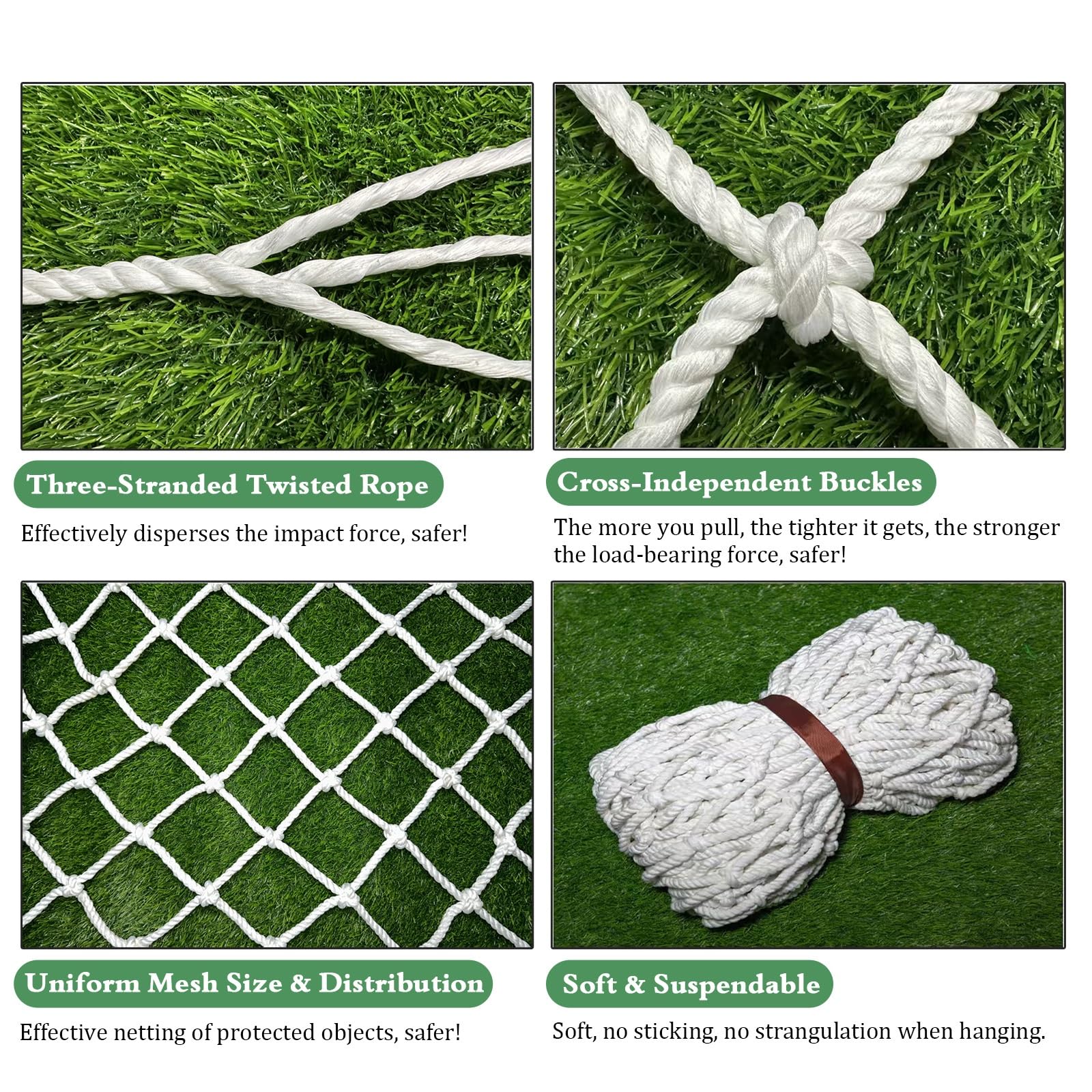 Anhängernetz Ladungssicherungsnetz Gepäcknetz Außenbau-Balkonzaun-Absperrnetz, 5 Cm Kleine Löcher, 1 2 3 M, 4 5 6 7 8 10 12 14 16 18 Meter Lang, Basketballplatzzäune, Containerträger-Van-Frachtsicheru