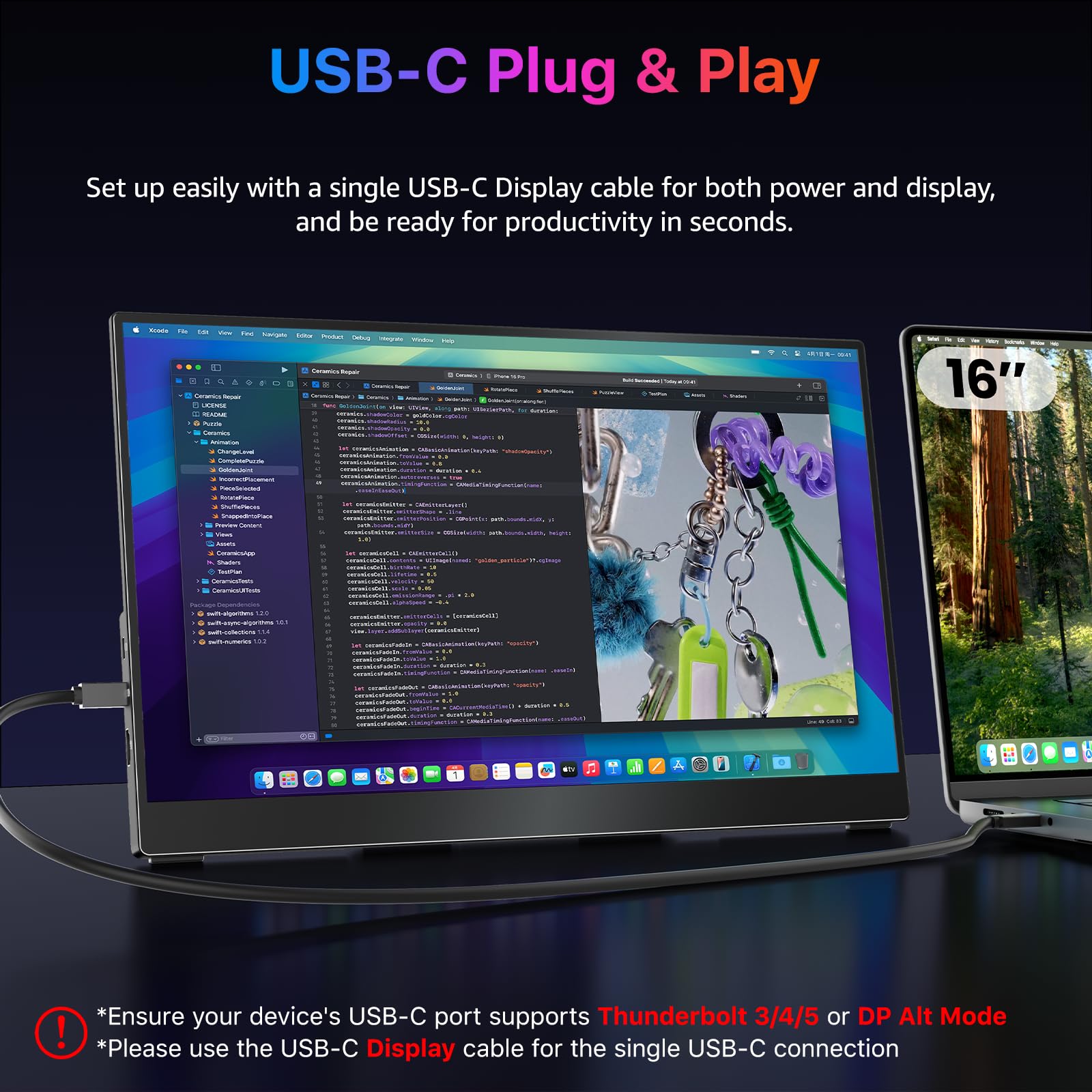 Amazon.com: kksmart Portable Monitor 15.6 inch 4K UHD 145% sRGB