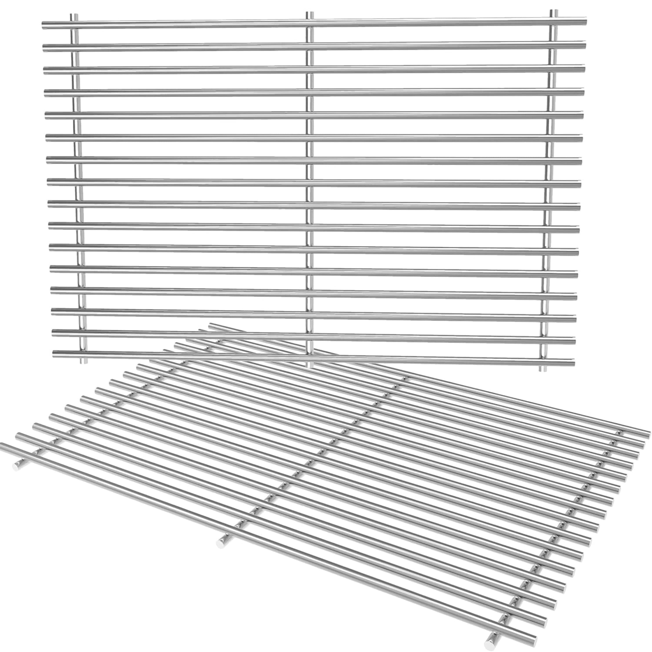 Stal nierdzewna 7528 wymienne ruszt do gotowania 49,5 cm x 33 cm każda, do Weber Genesis E i S Series 300 E310 E320 S310 S320