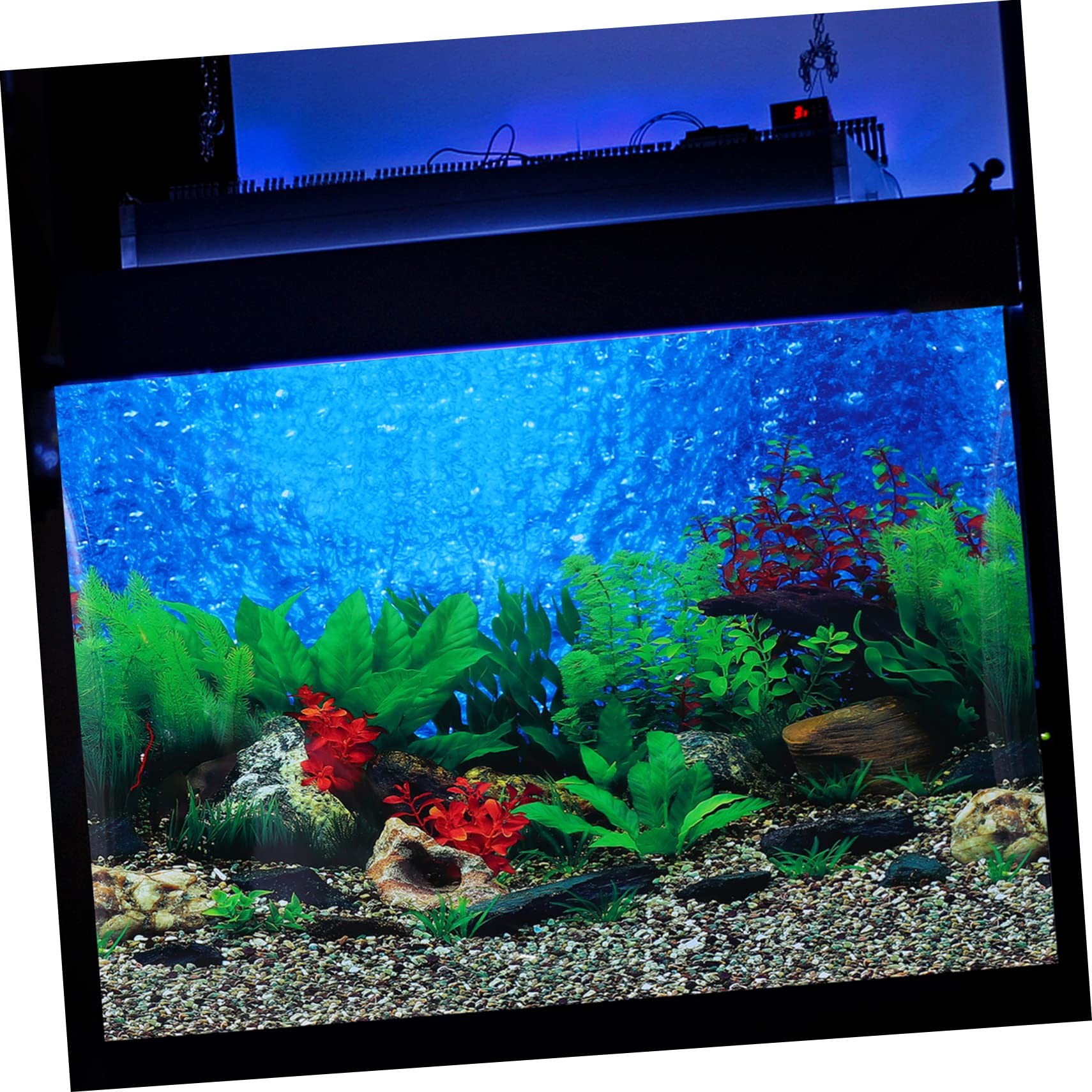 Mipcase 3piezas Póster para Acuarios Diseño Submarino Adhesivo y Decorativo para Peceras y Adornos De Acuarios