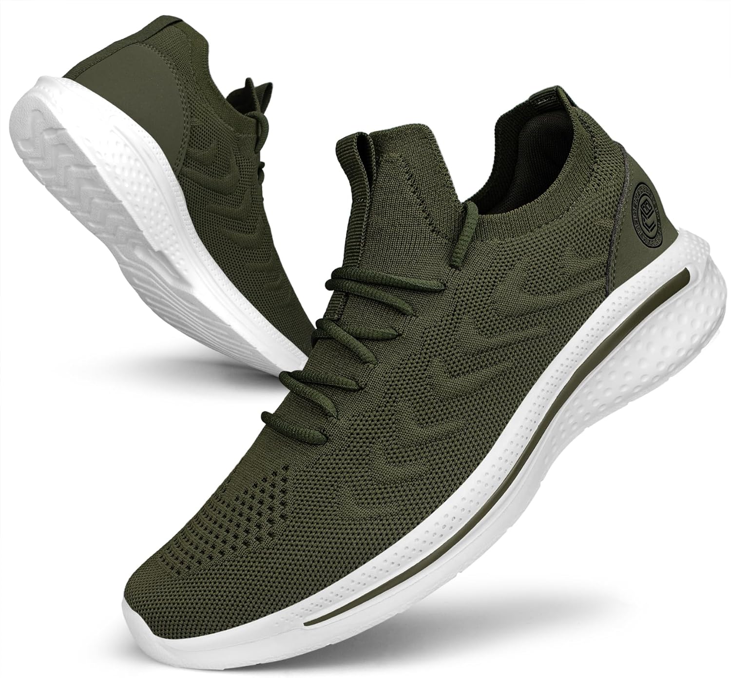 Pujcs Men Sneakers Lightweight Running Shoes for Men Slip on Walking Shoes Comfortable Atheletic Shoes for Tennis Gym Workout