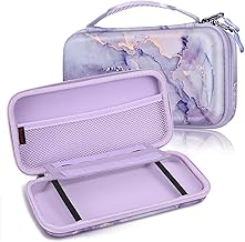 Fintie Case for Nintendo Switch / Switch OLED Model - EVA Carrying Case with Zippered Storage Bag, Anti-Shock Protective Shell with 10 Game Card Slots