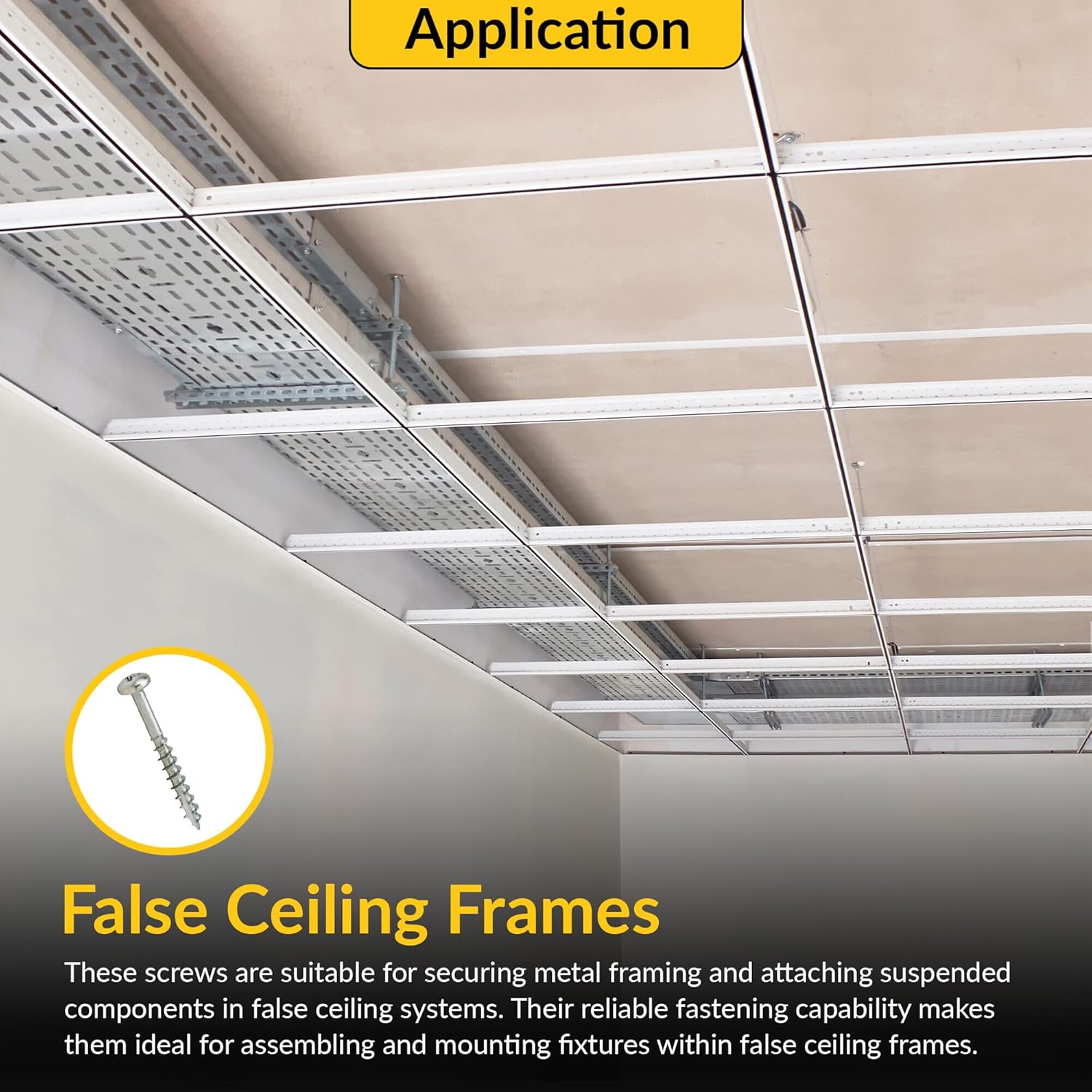 Brixwell SRW21679401 Zip R Screw, Pan Head with Partially Threaded,Zinc Plated Pack of 1000