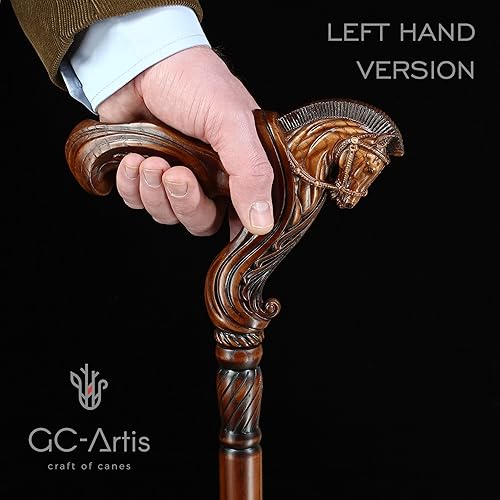 Miniatura 102 de Luxury Handmade Wooden Walking Cane – Premium Carved Solid Wood, Ergonomic Comfort Grip, Designer Canes for Men & Women, Elegant Fashionable Walking