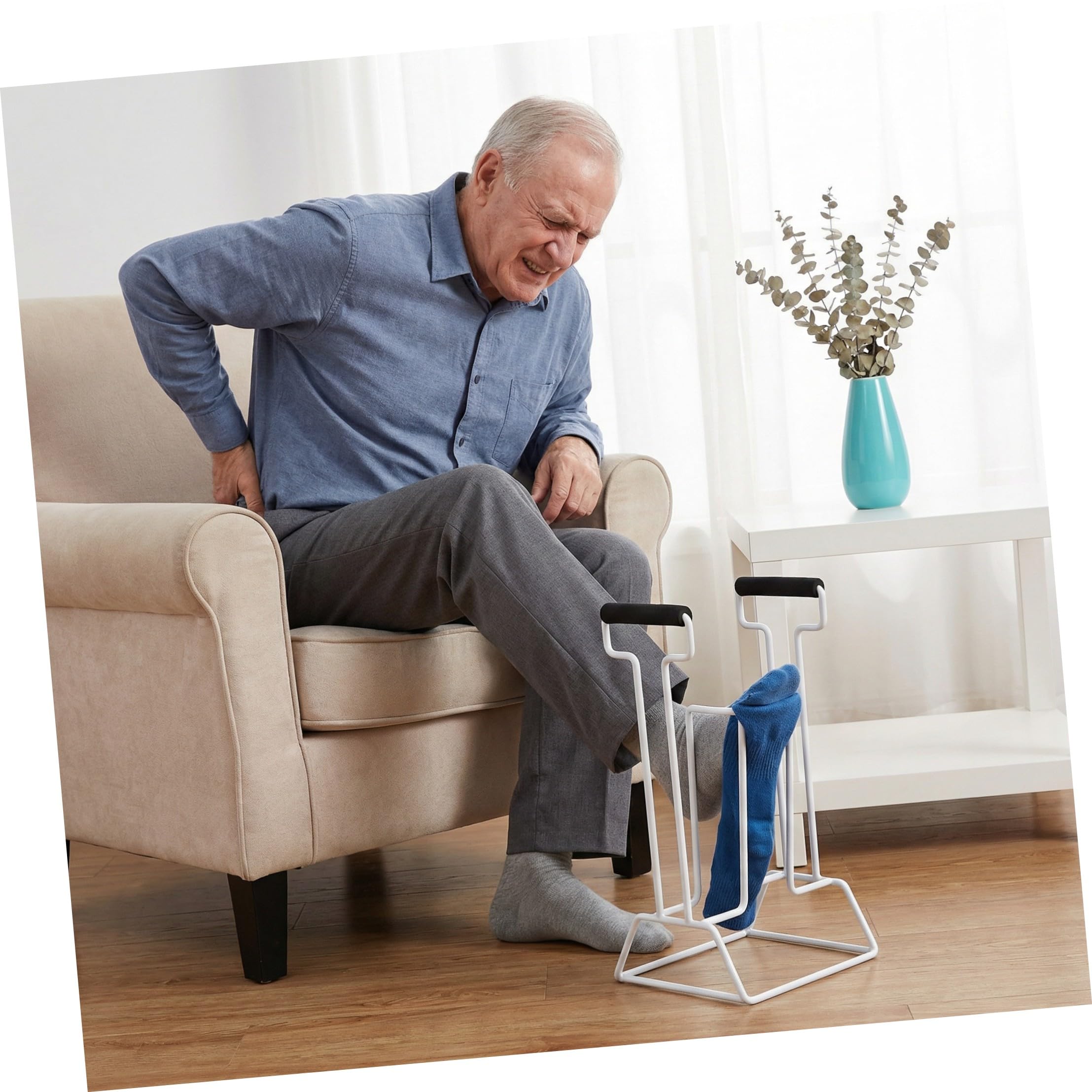 Aide au Port de Chaussettes sans Pliage pour Seniors en Fer