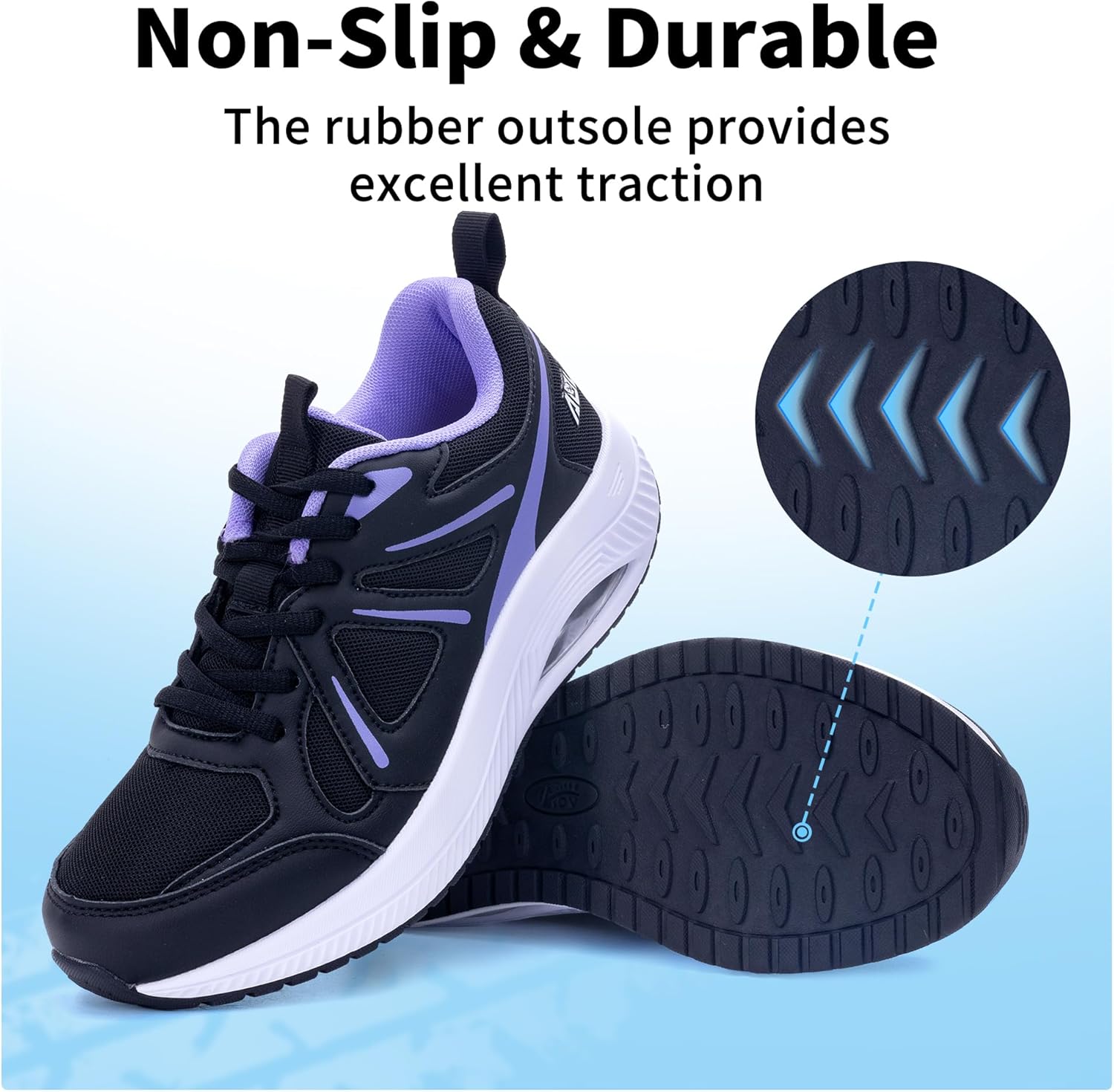 AOV Women Arch Support Walking Shoes Orthotic Sneakers for Plantar Fasciitis Foot and Heel Pain Relief Tennis Shoes - Image 5