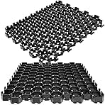 Vodaland Permeable HexPave System - Grass & Gravel Pavers - 100% Recycled PPE Plastic, Handles 27,000 lbs, 1