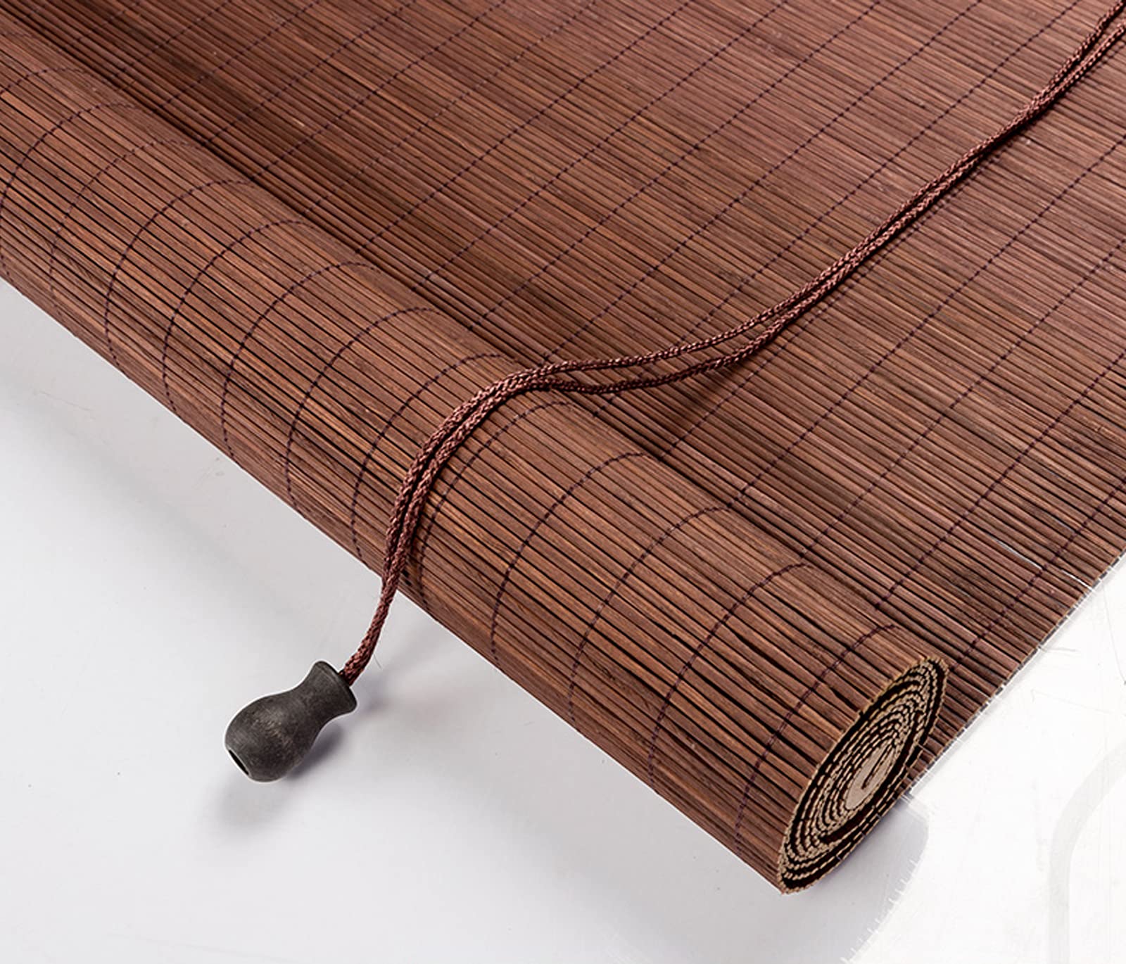 Naturales Persianas Enrollables de Bambú,Estores de Bambú,Cortina de Madera,Toldo Vertical,Sombreado/Protección Solar/Privacidad Protección,para Interior Exterior (80x150cm/32x59in)