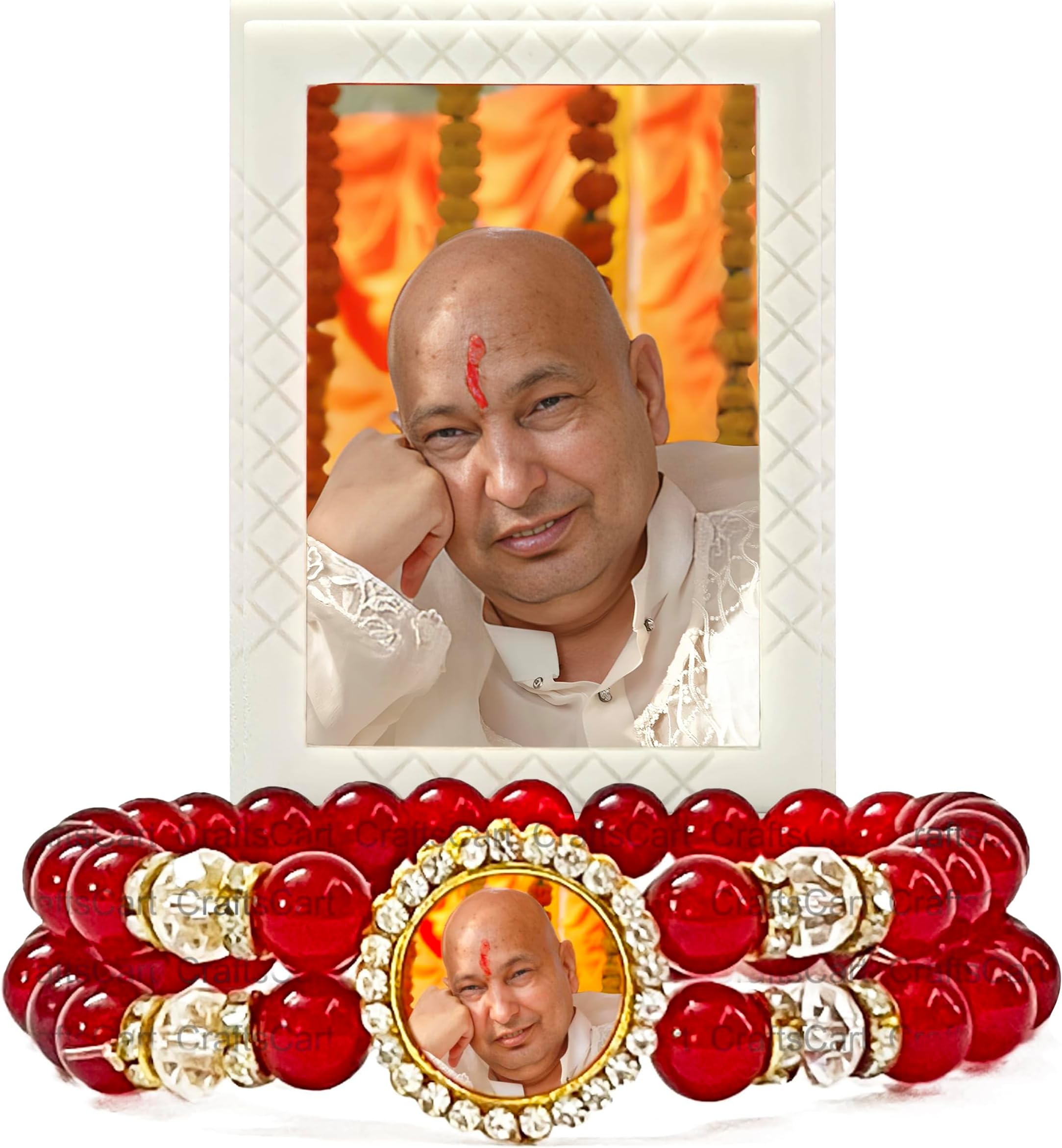 Guruji Bracelets With Swaroop Fridge Magnet | Guru Ji Bracelet | Blessings Bracelets for Women/Men