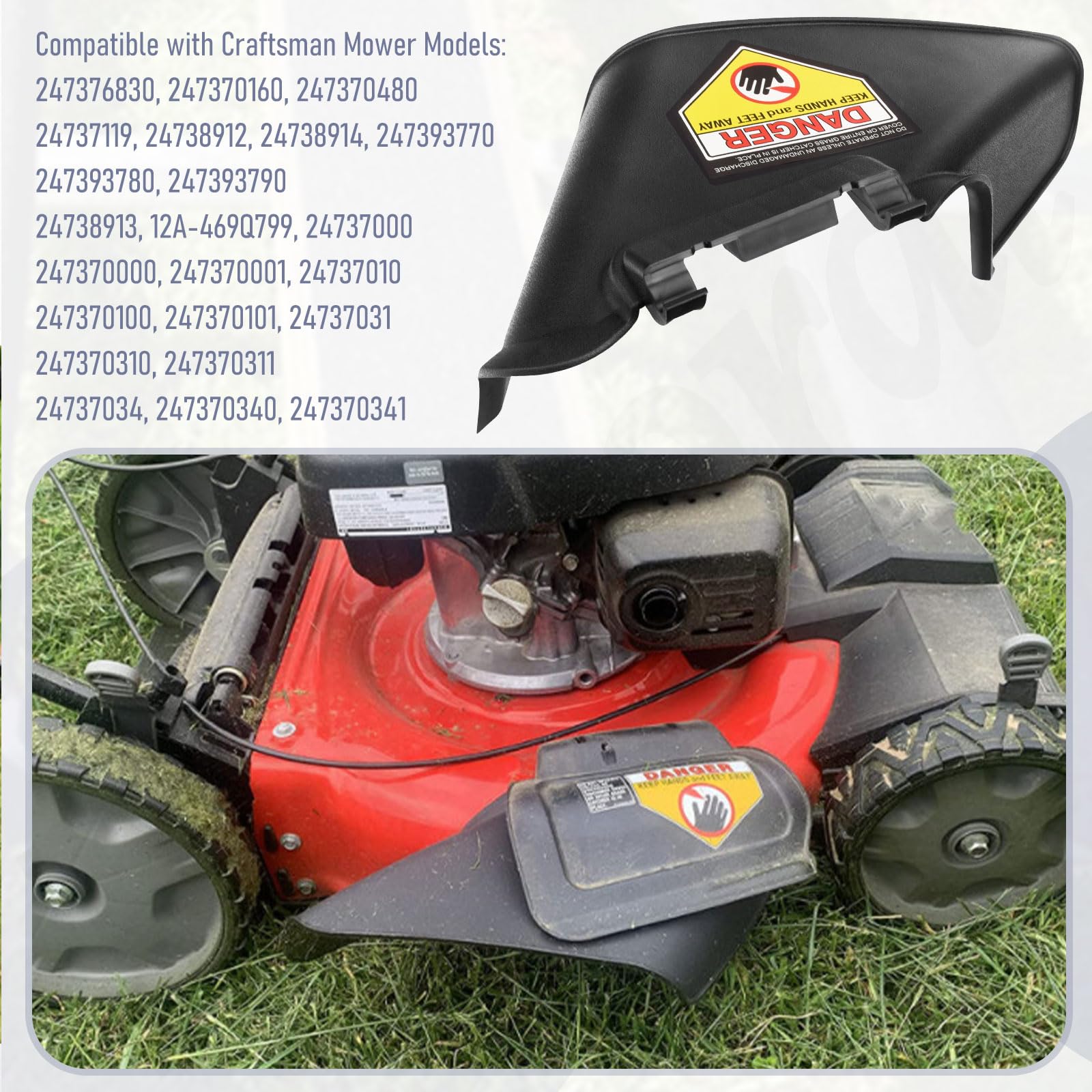 ●TK● Amazon.com : Fennoral 731-07486 Side Discharge Chute for MTD 21