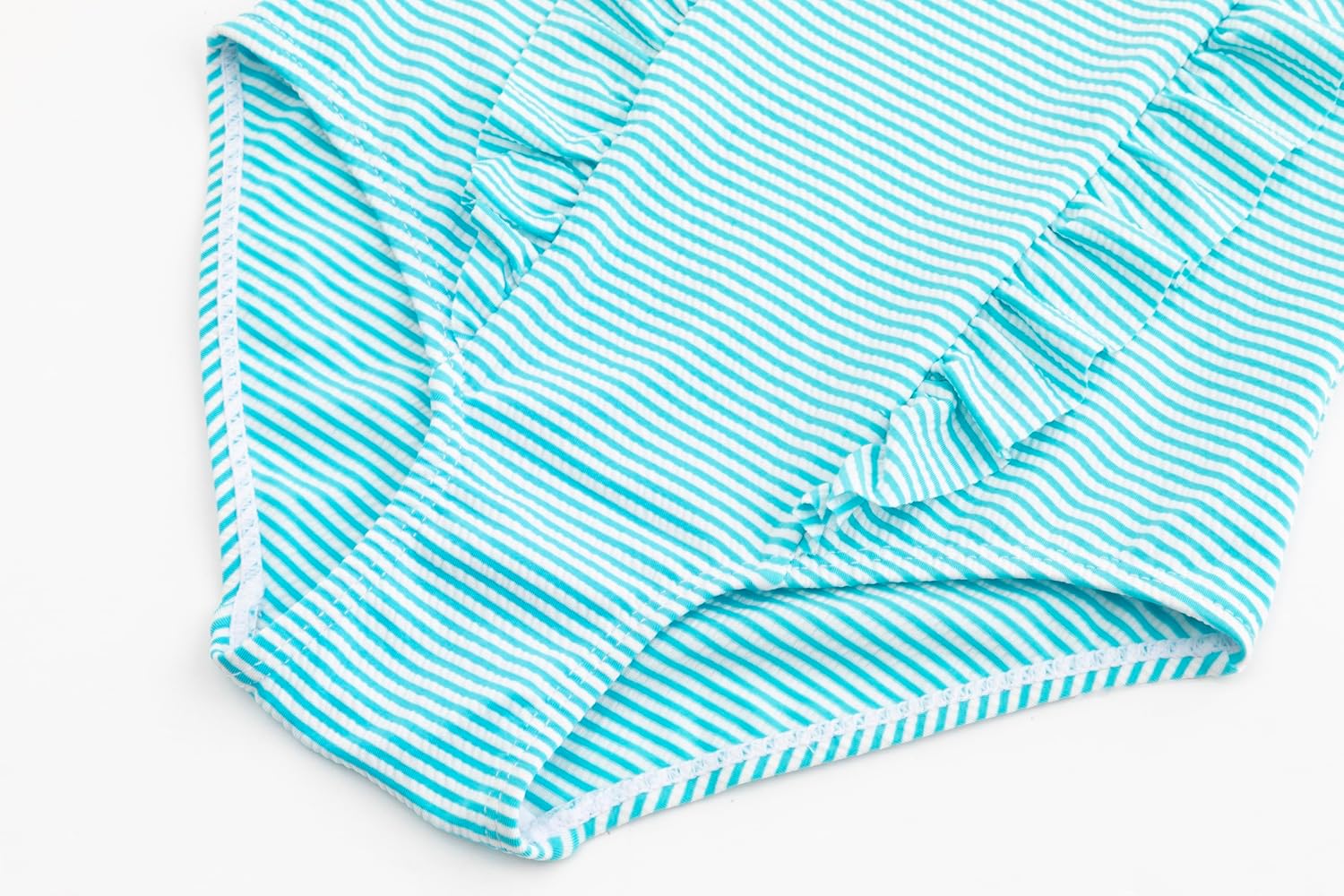 LIZENS Girls Swimsuit Kids Scalloped One Piece Ruffle Swimsuit Girls Swimwear Print - Image 5