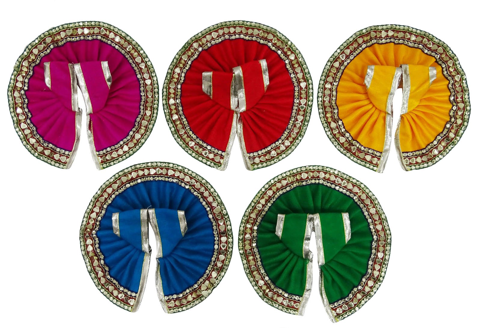 Vêtements Laddu Gopal soie pour autel Krishna à la maison