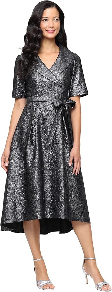 Amazon.com: Alex Evenings Women's Portrait Collar Dress with Full