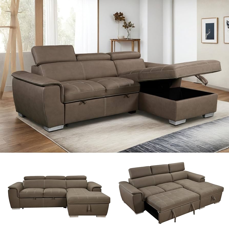 Amazon.com: THSUPER 97'' Microfiber L Shaped Sectional