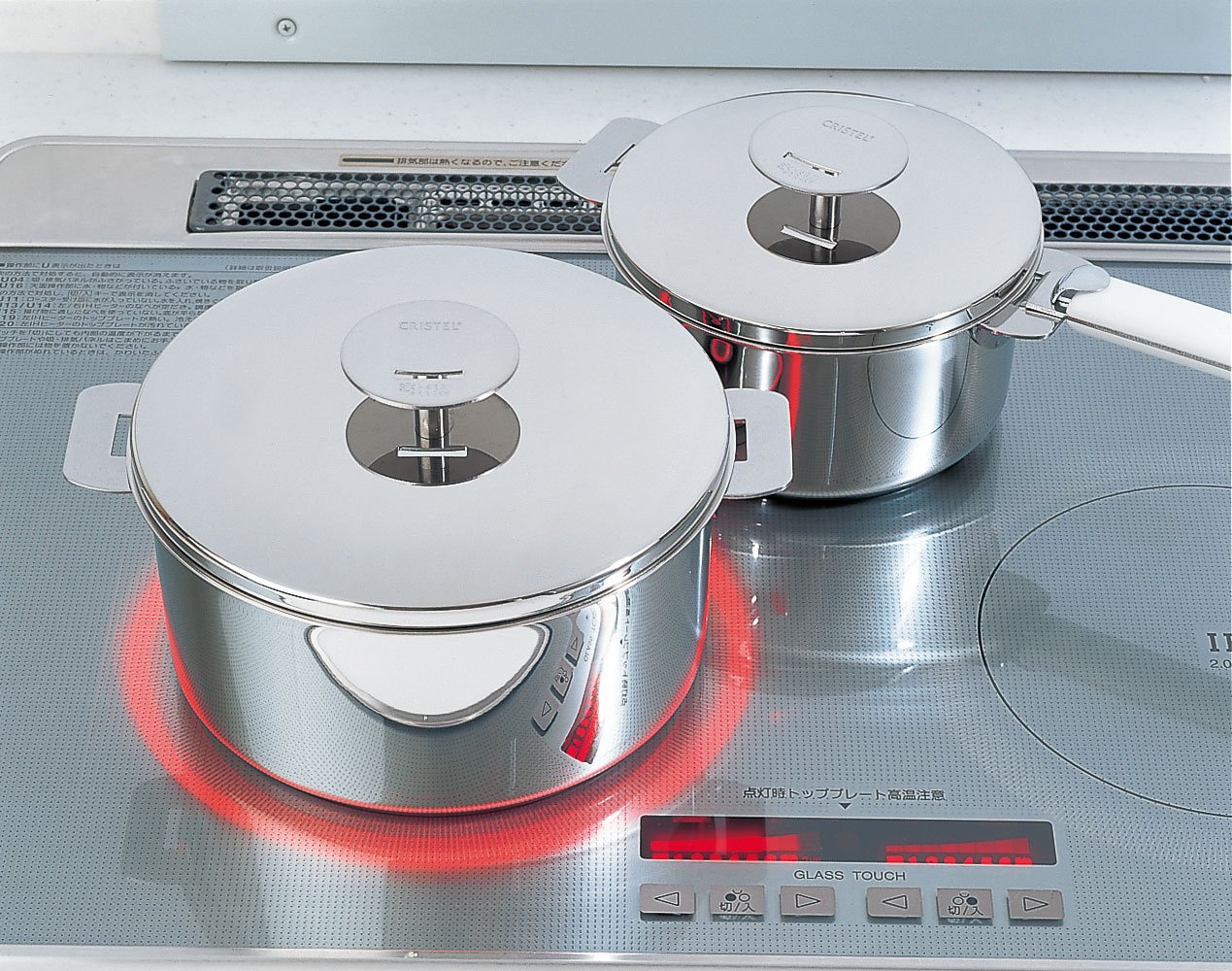 Amazon.co.jp: CRISTEL グラフィット 両手鍋深型 スペシャルセット 18