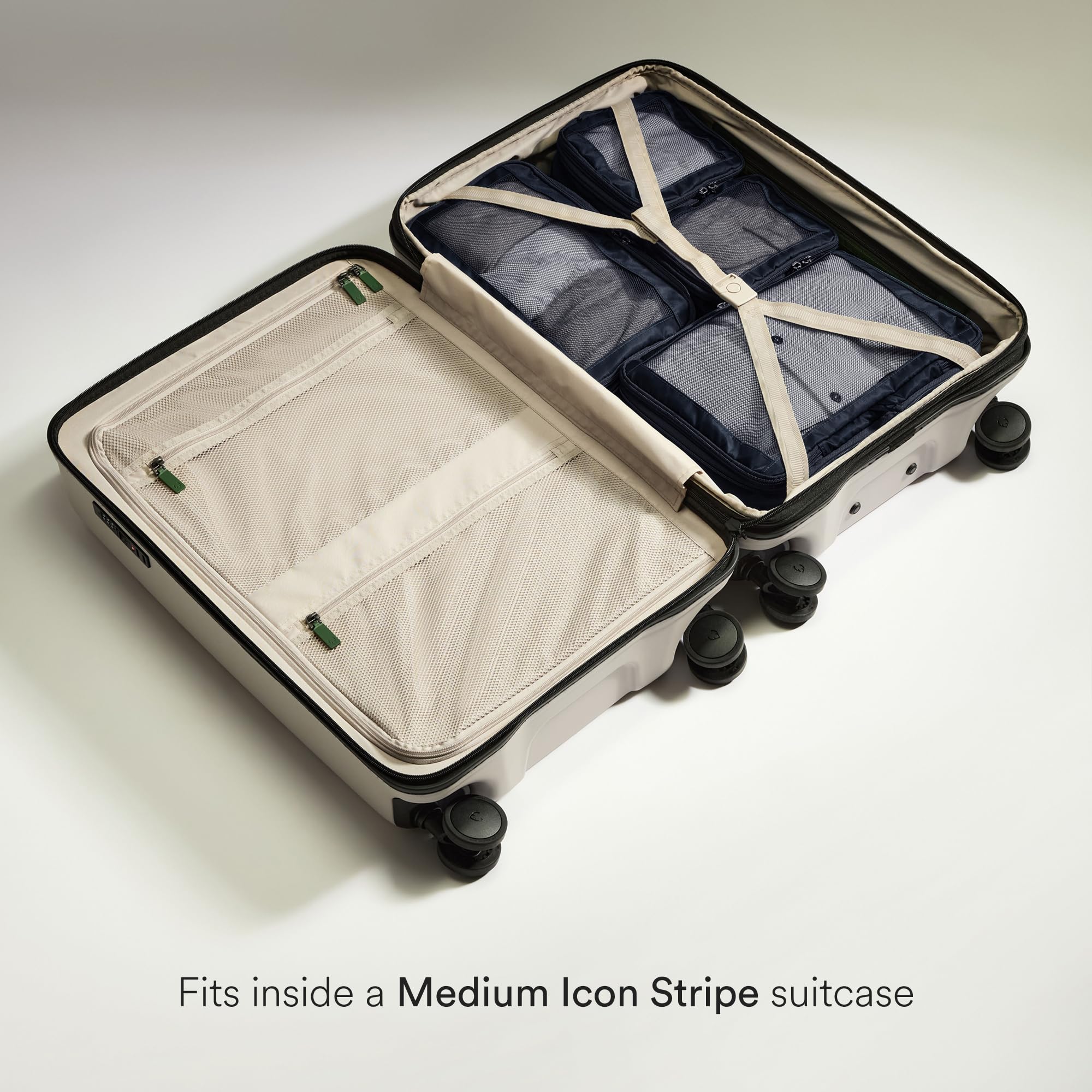 ANTLER - Compression Packing Cubes für Reisen, Gepäck-Organizer für Koffer oder Taschen, Reisezubehör, 4er Set, Indigo