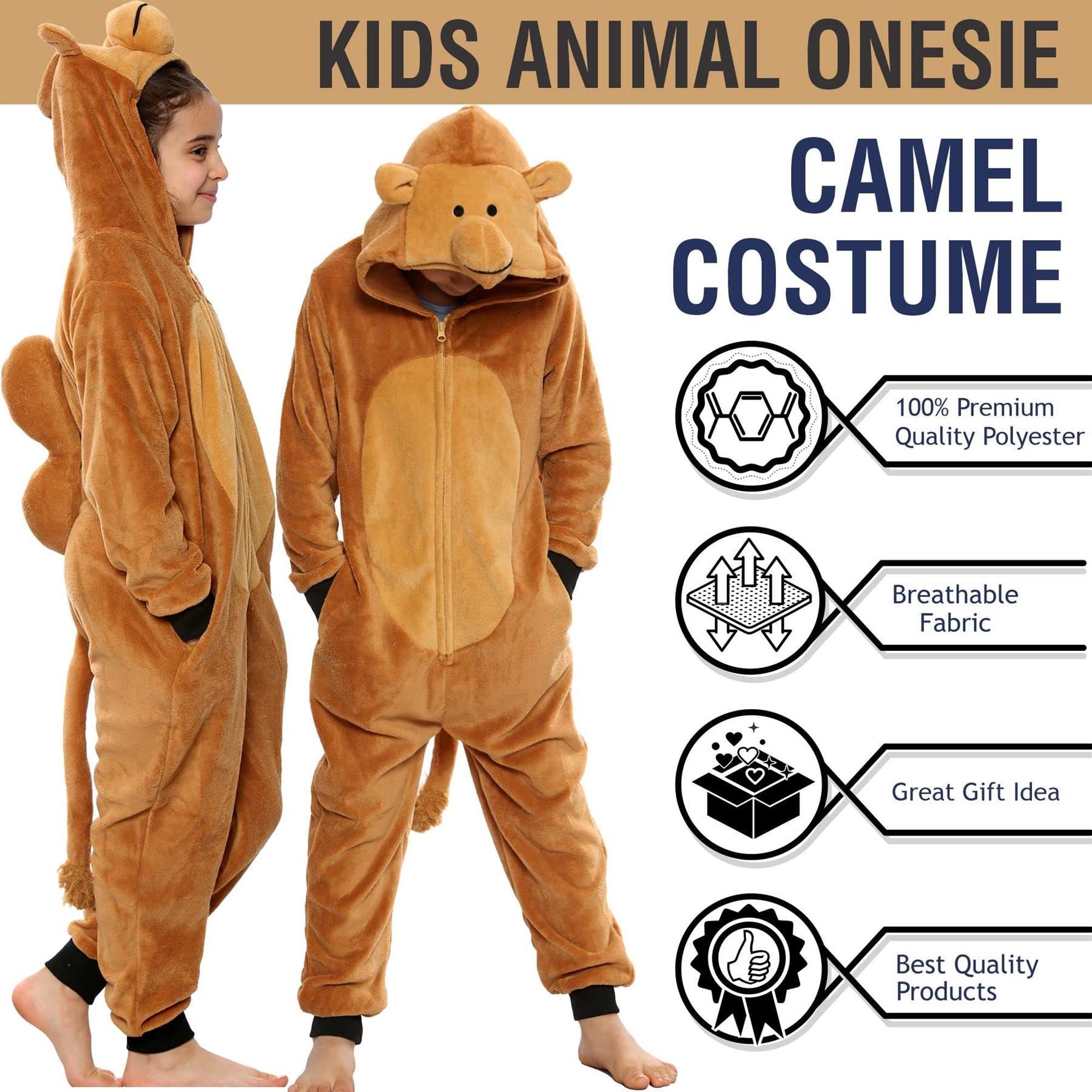 A2Z 4 Kids Zwierzę Onesie Dla Dzieci Wielbłąd Kostium Piżama Wiek 2-13 Lat