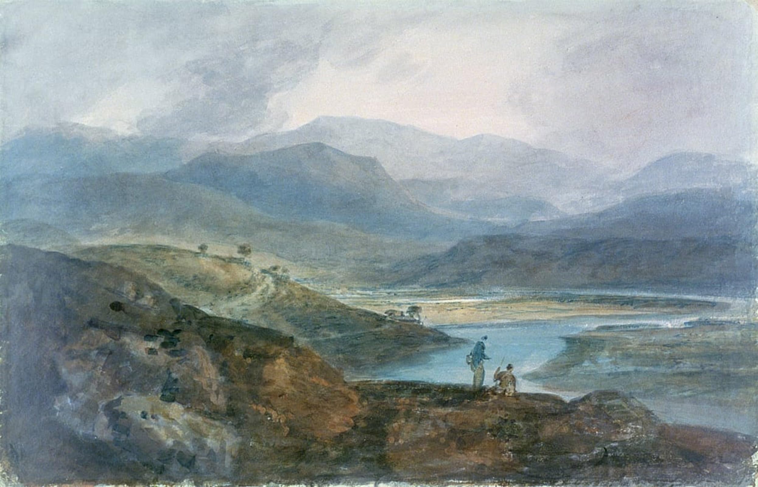 SERENDIPITP Aesthetic Poster Photo Wall Print Retro Picture Lake Scotland by Mallord William Turner Modern Wall Artwork for Home Decor 60x90cm