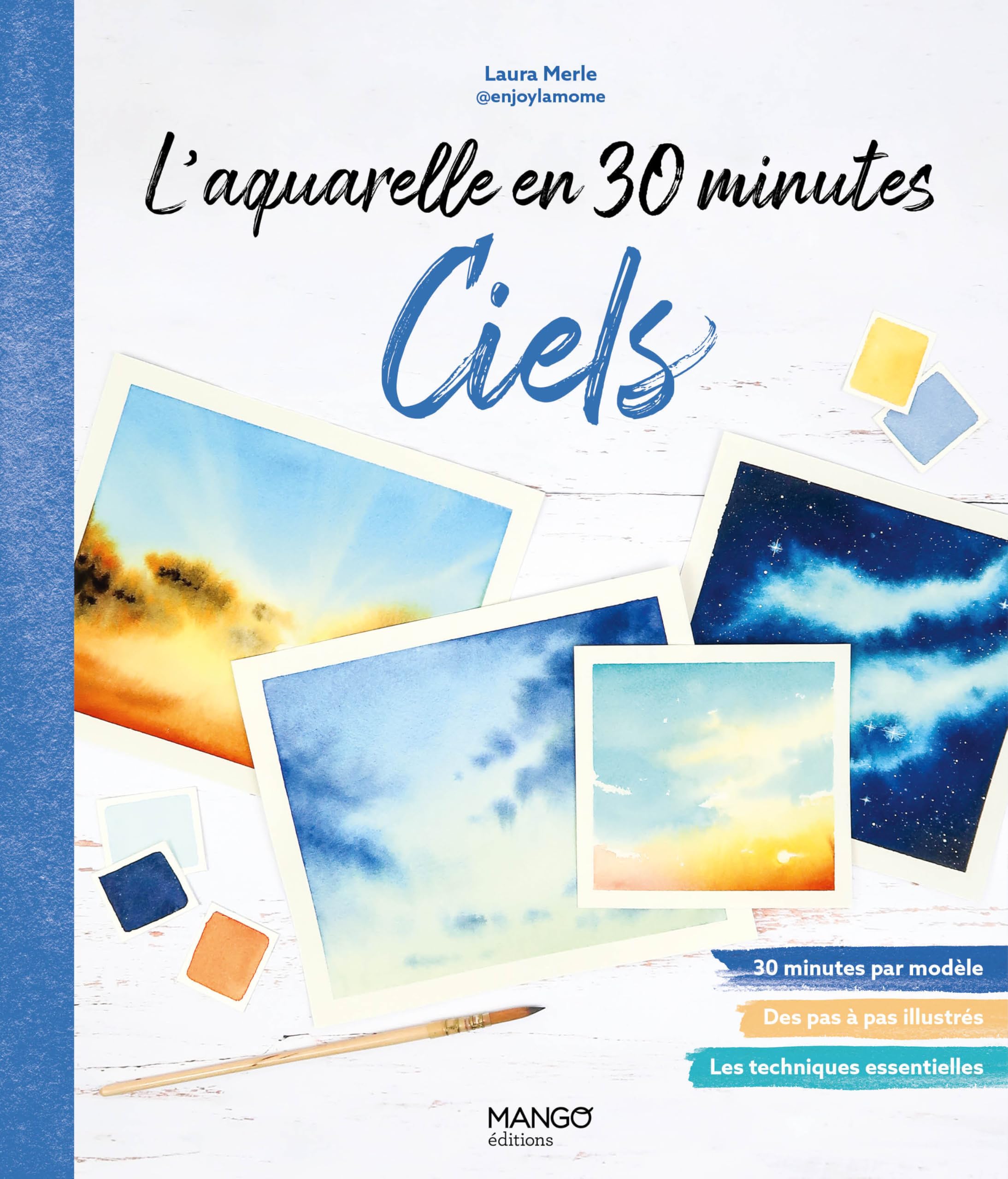 L'aquarelle en 30 minutes : ciels: 15 modèles pas à pas pour apprendre facilement